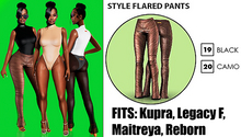 19. BETRAYAL STYLE Flared Pants BLACK (ALL BODIES)