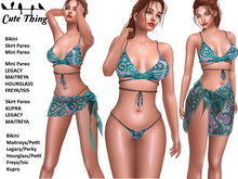 [CT] African Asabi Bikini + Pareo - Maitreya - Petit - Legacy - Perky - Hourglass - Freya - Isis - Kupra DEMO