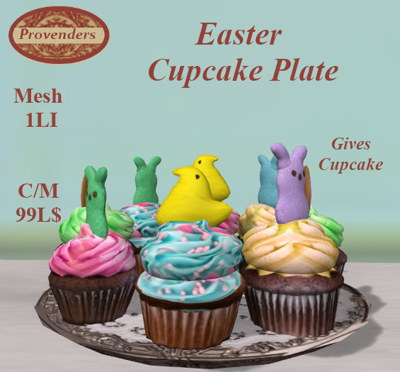 Easter Cupcake Plate, Dispenser, 1LI 