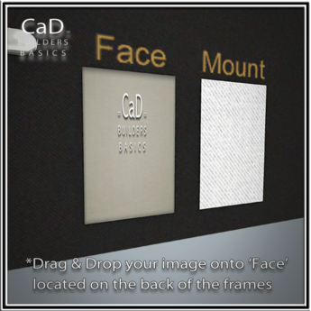 Second Life Marketplace - =CaD= CLIP FRAMES - BUILDERS BASICS full perm