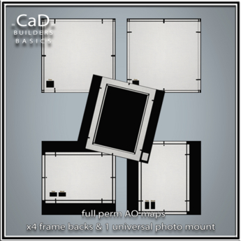 Second Life Marketplace - =CaD= CLIP FRAMES - BUILDERS BASICS full perm