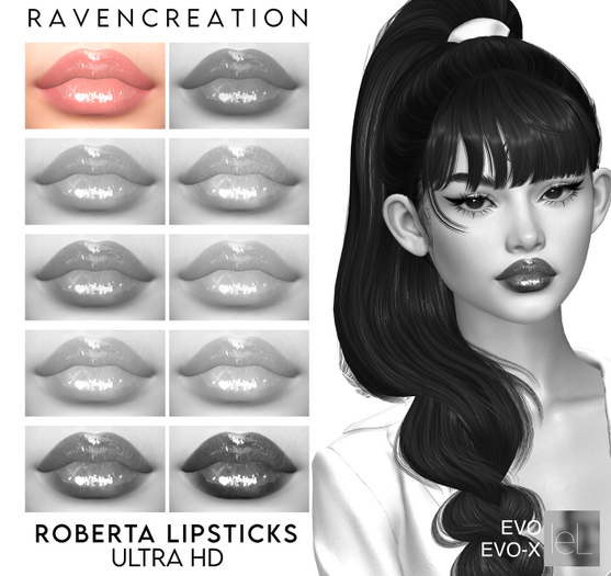 RAVENCREATION DEMO ROBERTA LIPSTICKS ULTRAHD-LeL Evo/EvoX