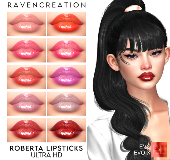 RAVENCREATION ROBERTA LIPSTICKS ULTRAHD-LeL Evo/EvoX