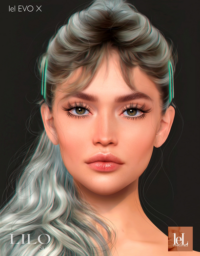 Second Life Marketplace - E.BEAUTY - LILO SKIN VELOUR - ICY [LELUTKA EvO X]