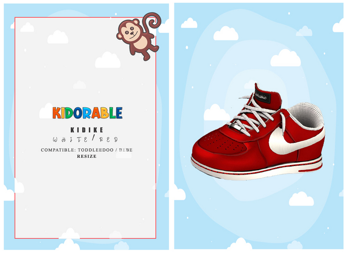 :K: KIDIKE WHITE/ RED