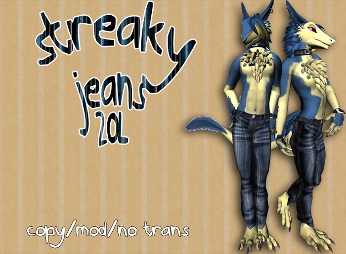 -CLAY- Streaky Jeans