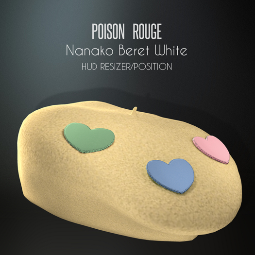 POISON ROUGE Nanako Beret - Yellow