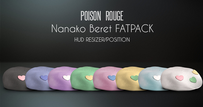 POISON ROUGE Nanako Beret - FATPACK 