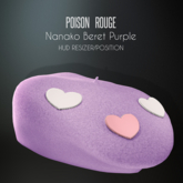 POISON ROUGE Nanako Beret - Purple