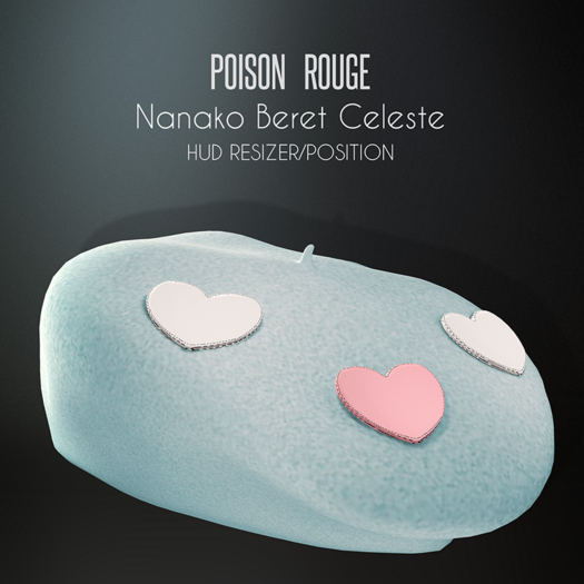 POISON ROUGE Nanako Beret - Celeste