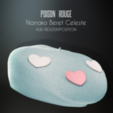 POISON ROUGE Nanako Beret - Celeste