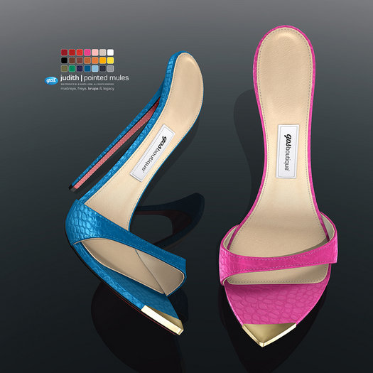 [Gos] Judith Pointed Mules - Boutique Collection