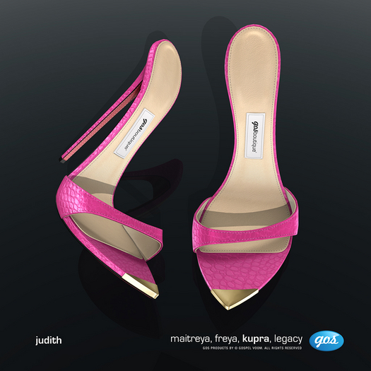 [Gos] Judith Pointed Mules - Fuchsia