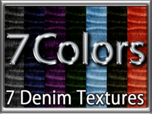 Zoy Texture [ Denim Crumpled 01 ] 7 Colors