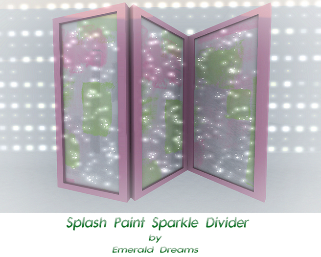.:Emerald Dreams:. Paint Splash Divider