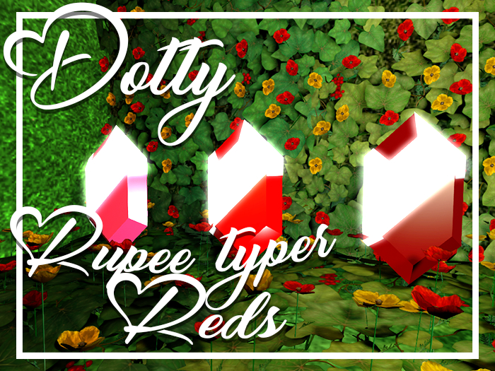 Second Life Marketplace - [Dotty] Rupee Typer Reds