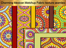 Charming Mexican Matchup Fabric texture seamless v. 1