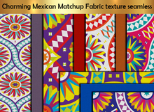 Charming Mexican Matchup Fabric texture seamless v. 2