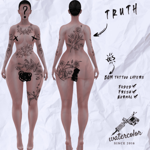 - Watercolor - Truth BOM Tattoo  (ADD)