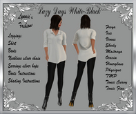 LAZY DAYS WHITE-BLACK UNPACK