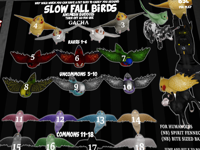 NS -SLOW FALL BIRDS- FATPACK