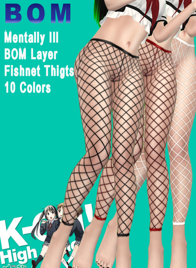 KO-H Mentally Ill BOM Fishnet Thights Color Pack