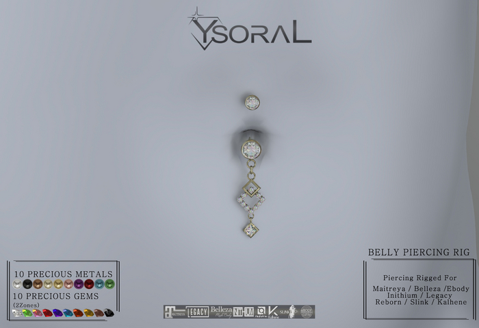 ~~YsoraL~~.:Luxe Belly Piercing Cira:.