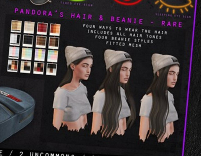 Beusy x Random Matter: Pandora's Hair & Beanie (Boxed) - RARE