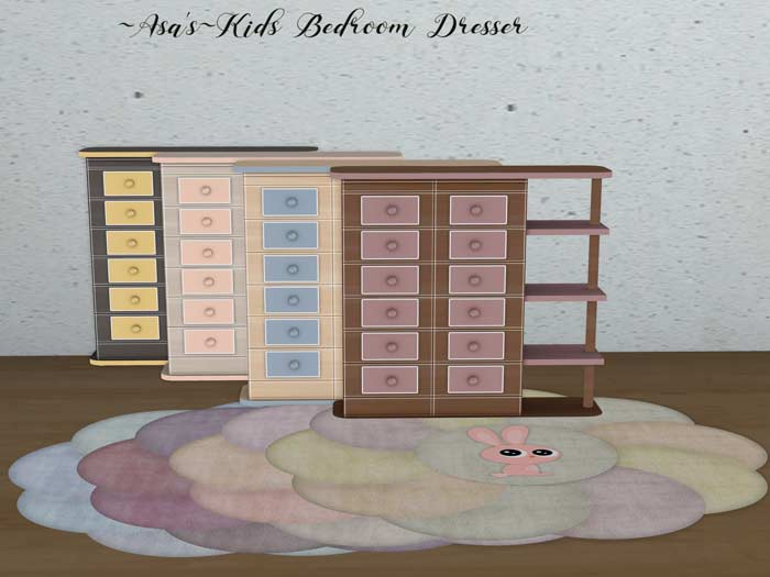 ~Asa's~Kids Bedroom Dresser  FULL PERM