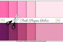 Pink Stripes Basic Fabrics Kit 10 Seamless Textures NM