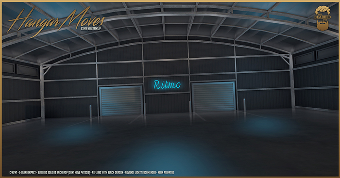 Hangar Moves Cian Backdrop - The Bearded Guy