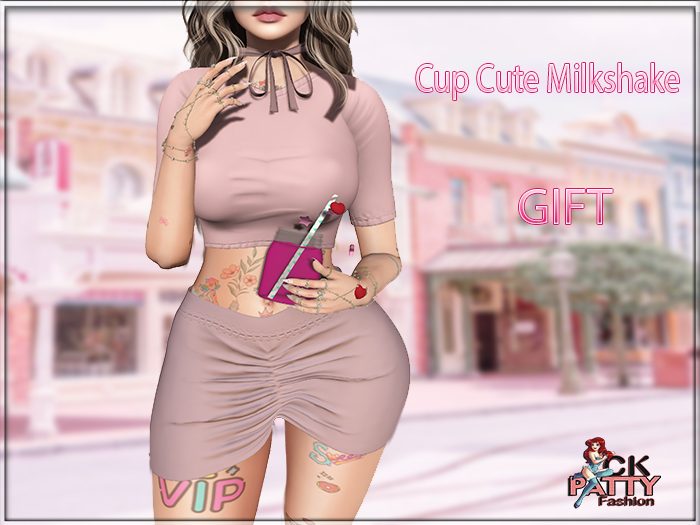 CUP:: C.K  Cute Milkshake Pink ::