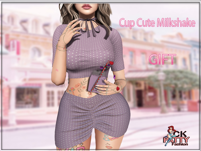 CUP:: C.K  Cute Milkshake Lilak ::