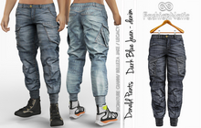 Donald Male Pants Dark Blue Jeans Denim - Signature Gianni, Belleza Jake , Legacy - FashionNatic