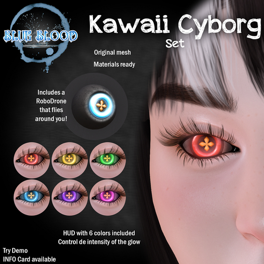 Blue Blood - Kawaii Cyborg Set