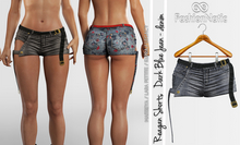 Reagan Shorts Dark Blue Jeans - Denim - Maitreya Lara, Lara Petite, Kupra Original, Legacy - FashionNatic