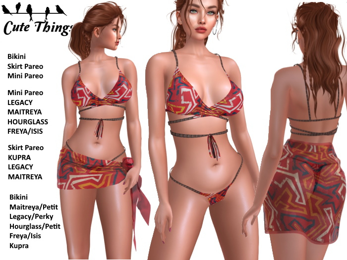 [CT] African Changa Bikini + Pareo - Maitreya - Petit - Legacy - Perky - Hourglass - Freya - Isis - Kupra DEMO