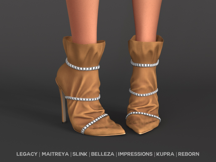 $NT Tulle Heels ORANGE