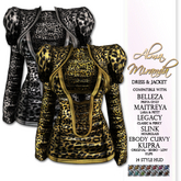 .: AlmaMiranda :. Velvet & Print Dress with Jacket