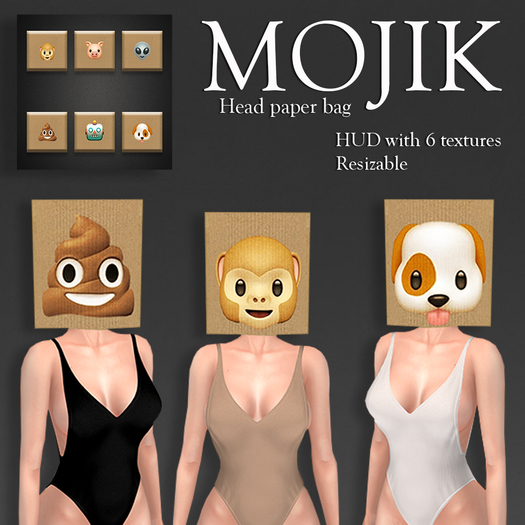 Mojik Head Paper Bag