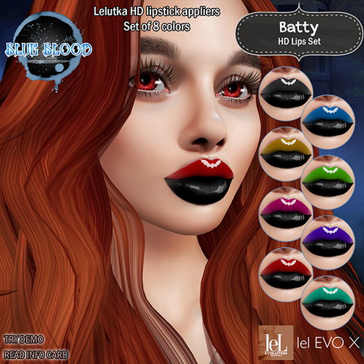 +Blue Blood+ Batty HD Lips DEMO