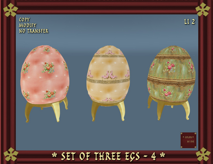 Set of three eggs - 4 