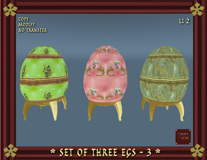 Set of three eggs - 3