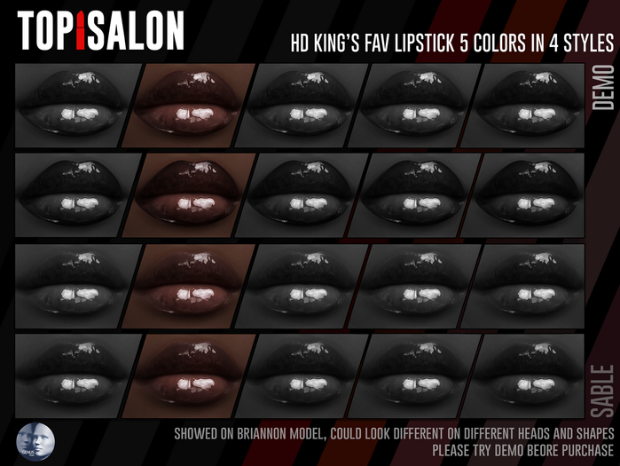 TOP1SALON - HD KING'S FAV LIPSTICK (Genus) DEMO