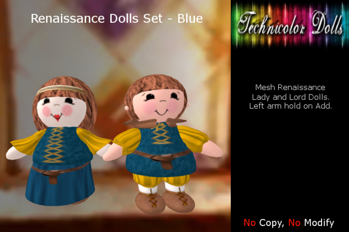 TDolls Renaissance Doll Set HUD (Add!) Cmt - Blue
