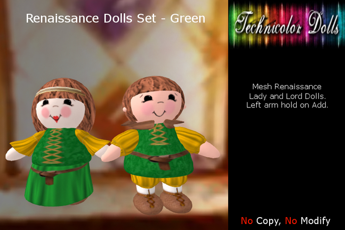 TDolls Renaissance Doll Set HUD (Add!) Cmt - Grn