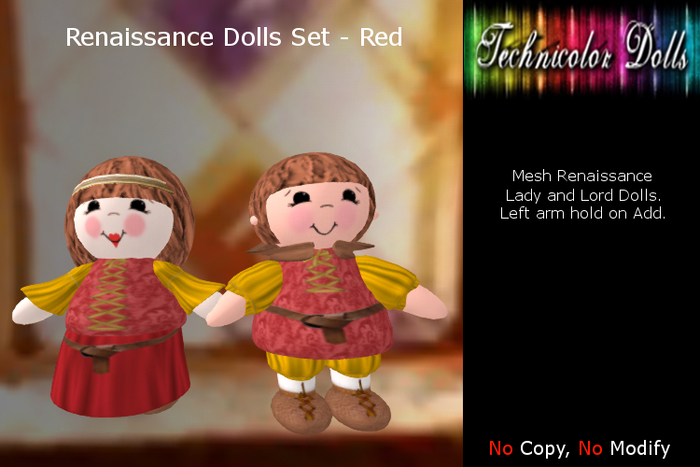 TDolls Renaissance Doll Set HUD (Add!) Cmt - Red