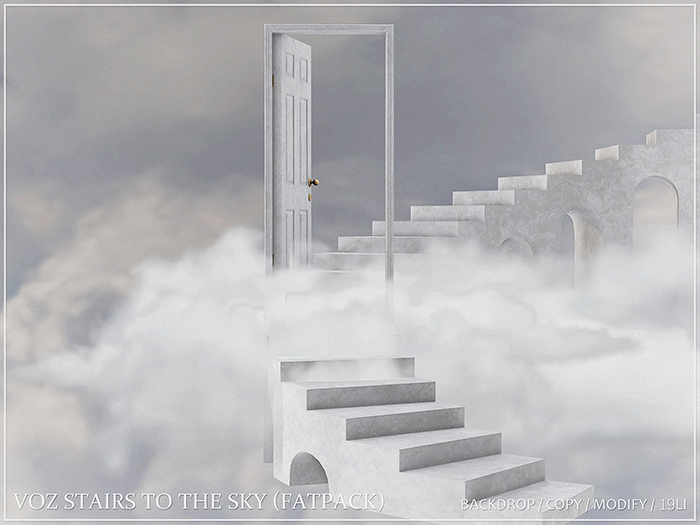 Second Life Marketplace - [VOZ] Stairs to The Sky (Fatpack)