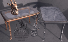 Obsolute . Antelope Leg Tables . Fatpack