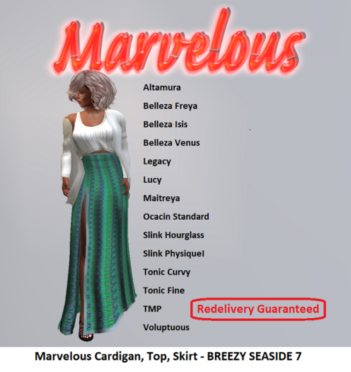 Marvelous Cardigan, top, skirt -BREEZY SEASIDE 7